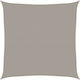 vidaXL Square Shade Sail Gray 6x6m 160gr/m²
