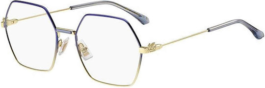 Etro Women's Metal Prescription Eyeglass Frame Blue 0025 KY2