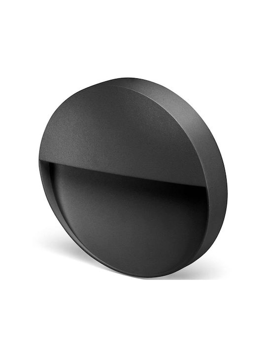 Bot Lighting Επιτοίχια Εξωτερική Πλαφονιέρα LED IP54 με Φυσικό Λευκό Φως