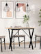 Table Dining Room from Solid Wood & Metal Coffee 100x50x75cm