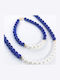 Margaritari Set with Necklace & Bracelet from Gold 14K with Stones and Pearls