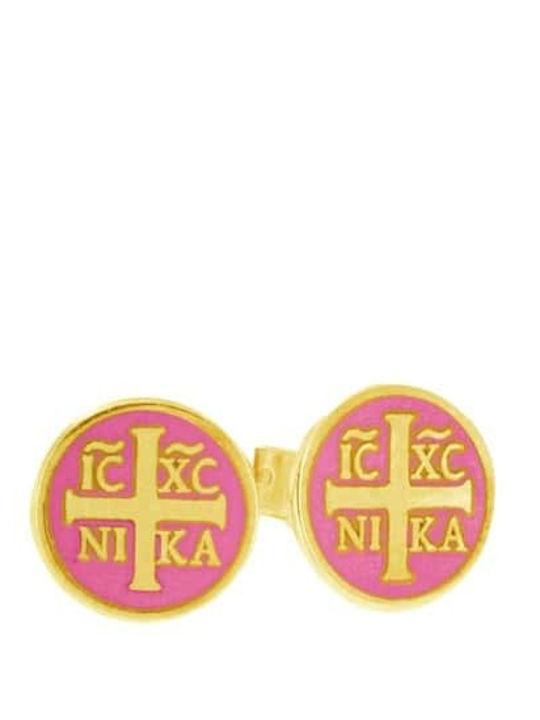Eforo Gold Plated Kids Earrings Studs from Silver