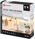 Ταινία Αυτοκόλλητη Άσπρη Velcro Extra Thin Fastener Χαμηλού Προφίλ 20mmx25m Vel-ps20015