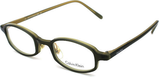Calvin Klein Children's Plastic Eyeglass Frame Green CK633S 037