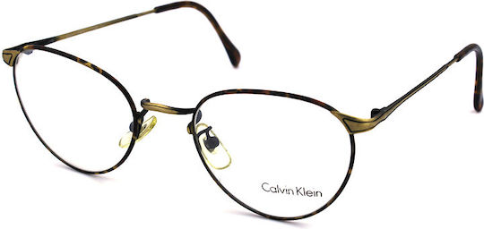 Calvin Klein Γυναικείος Μεταλλικός Σκελετός Γυαλιών Καφέ CK312 553