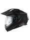 Nexx X.WED 3 Plain Black Motorcycle Helmet On-Off ECE 22.06 DOT 1790g with Pinlock and Sun Visor