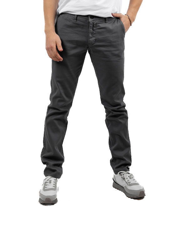 Παντελόνι Chino σε Slim Εφαρμογή Γκρι