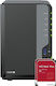 Synology DiskStation DS224+ & 2x6TB WD RED Plus NAS Turm mit 2 Steckplätzen für HDD/SSD und 2 Ethernet-Anschlüsse