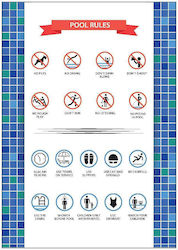 Sign "Pool Rules" Canvas 0100103 Artgraphix