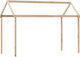 Bettgestell Bett Braun 207x80.5x151.5cm