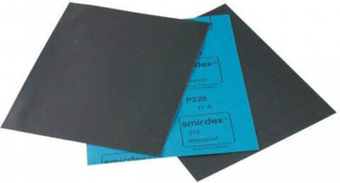 Smirdex Simple Sanding Sheet K400 / K100 / Κ150 / K150 / K180 / K240 / K320 / K800 / K1500 / K2000 / K2500 / K3000 230x280mm