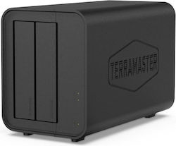 TerraMaster F2-212 NAS Turm mit 2 Steckplätzen für HDD/SSD