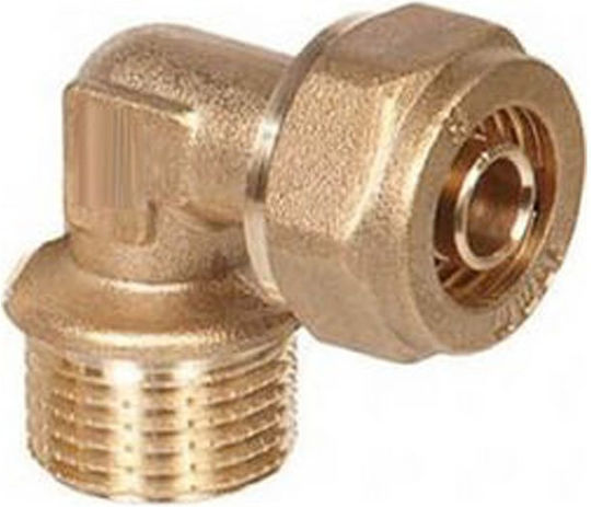 Male Elbow Compression Fitting Φ18 X 1/2"