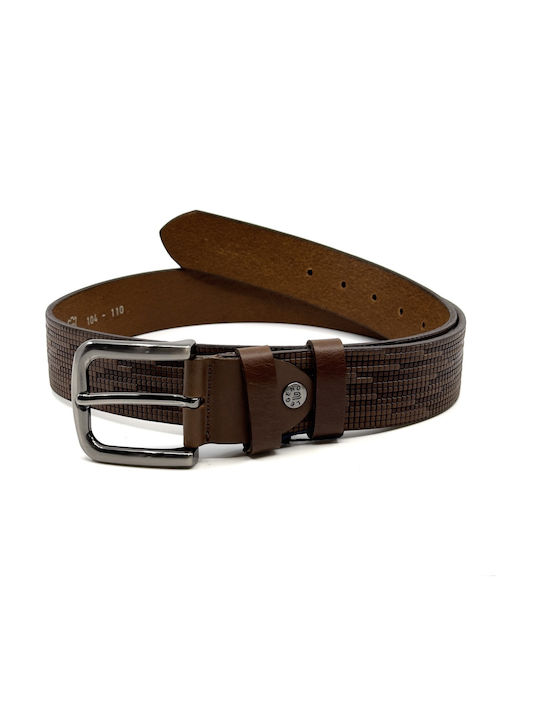 Legend Accessories Breit Herren Gürtel Leder Braun