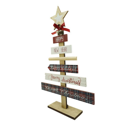 Decorațiune de Crăciun Lemn Braduleț 36cm.