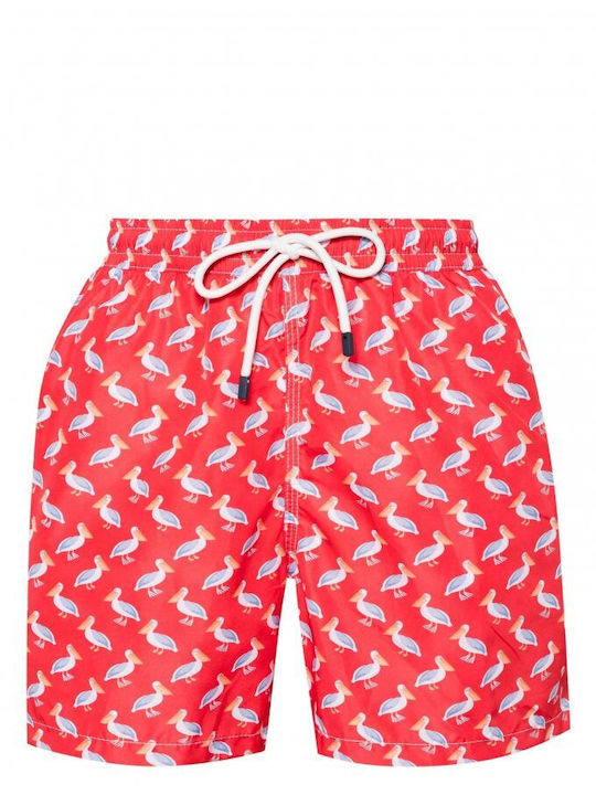 Fedeli Men's Swimwear Shorts Red