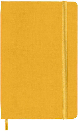 Moleskine Notebook Large 13x21 Silk Σημειωματάριο Bullet 240 Φύλλων Ριγέ με Σκληρό Εξώφυλλο και Λάστιχο Πορτοκαλί