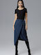 Figl Skirt in Navy Blue color