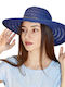 Hatpoint Frauen Korbweide Hut Blau