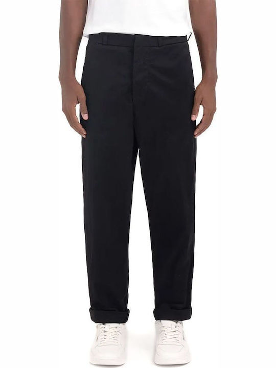 Trousers Chino Elastic in Regular Fit Black