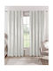 Curtain With Pencil Pleat Luxury Velour Gray 280x290cm