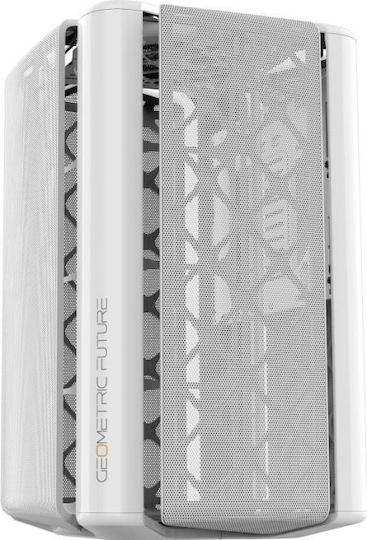 Geometric Future M2 The ARK Gaming Mini tower Carcasă Calculator cu Fereastră Laterală Alb
