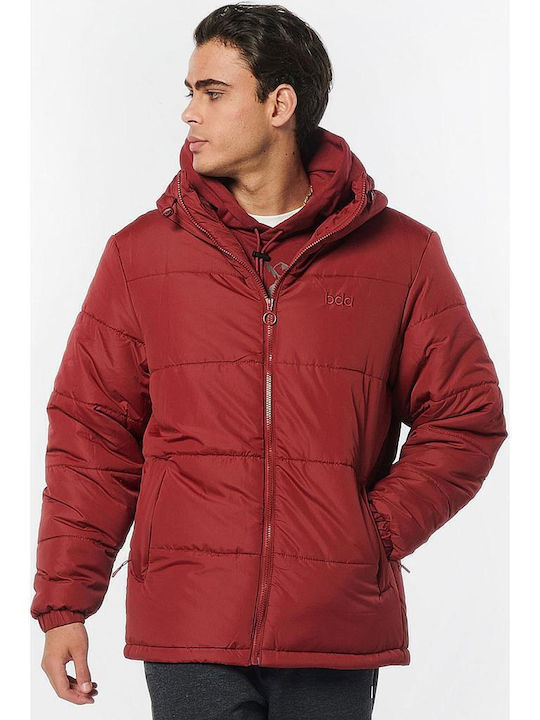 Body Action Jacke Puffer Maroon