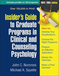 Insider's Guide To Graduate Programs In Clinical And Counseling Psychology