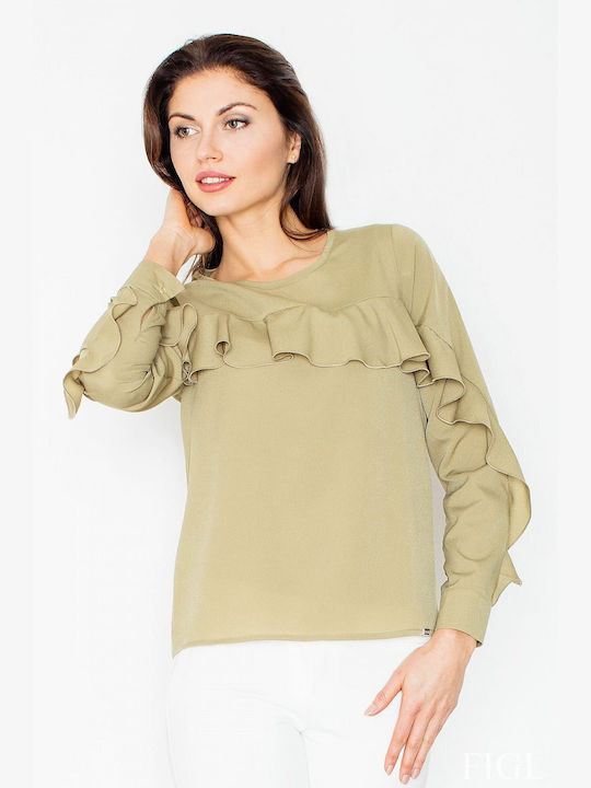 Figl Women's Blouse Long Sleeve Green