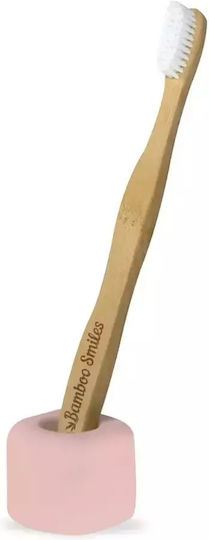 Bamboo Smiles Toothbrush Support Base Plastic Pink 0745760153831