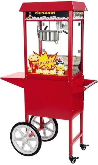 Karma Επαγγελματική Μηχανή Pop Corn με Καρότσι 1350W με Παραγωγή 150gr