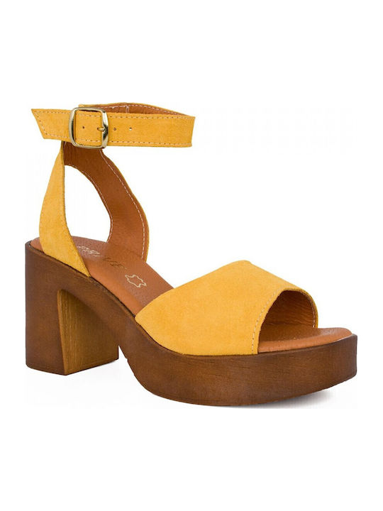 Prive Leather Sandals Anatomic Yellow