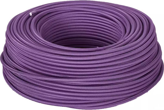 Stoffkabel 2x0.75mm² in Lila Farbe 1m 1585purple-elbulgaria