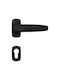 Access Hebel Mittlere Tür mit Rosette Paar Black