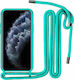 Back Cover Plastic / Silicon cu Curea Turcoaz (...