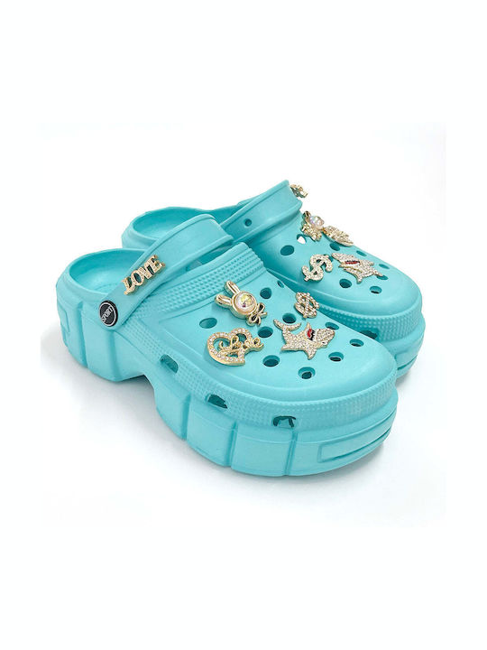 Comfy Anatomic Anatomic Clogs Turquoise