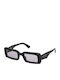Nina Ricci Unisex Sunglasses with Black Plastic Frame and Gray Lens SNR397 700Y