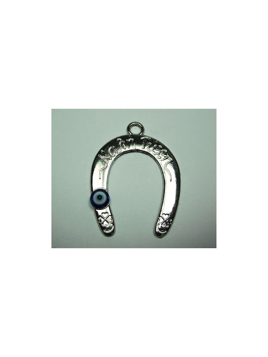 Tischplatte Glücksbringer Hufeisen Silber aus Metall 4x5.5cm 1Stück