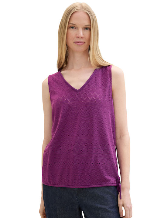 Tom Tailor Damen Bluse Dark Orchid