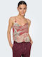 Only Women's Blouse Sleeveless Floral Multicolour