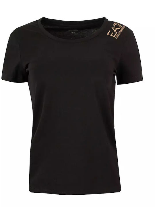 Emporio Armani Damen Sportliche Bluse Kurzärmelig Black