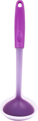 Silicone ladle 29 cm long purple