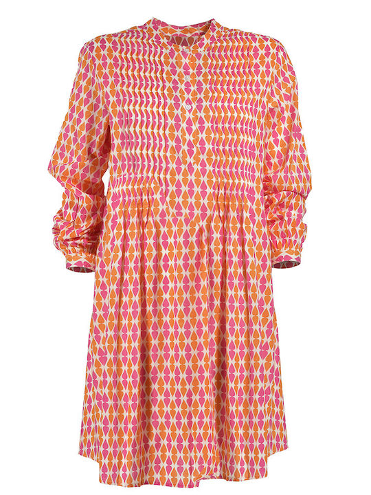 Ble Resort Collection Mini Kleid mit Rüschen Rosa