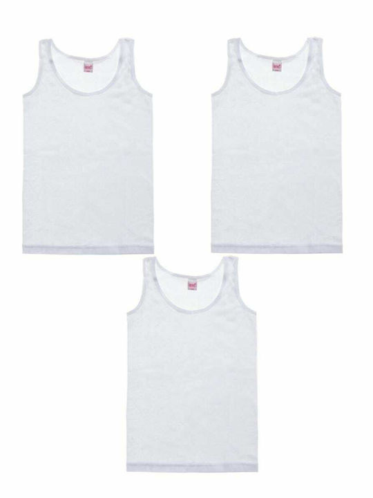 Kids T-shirts for girls white 3pack