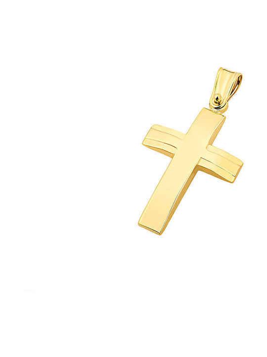 9K Gold männliches Kreuz, T02219