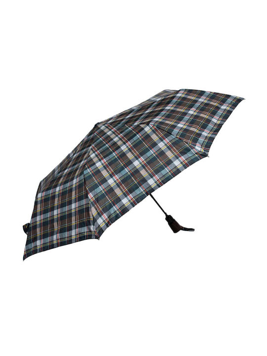 Automatic folding umbrella Pierre Gardin Delta 3339 green checkered