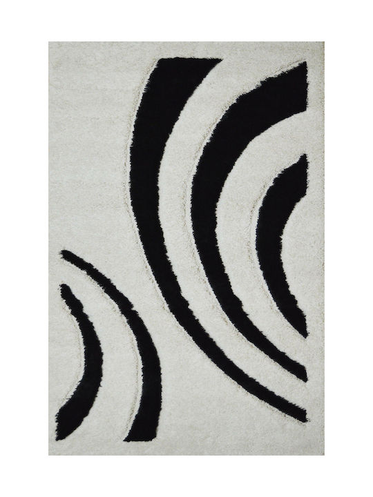 Carpet City 7703 Alb-Negru 200X280cm