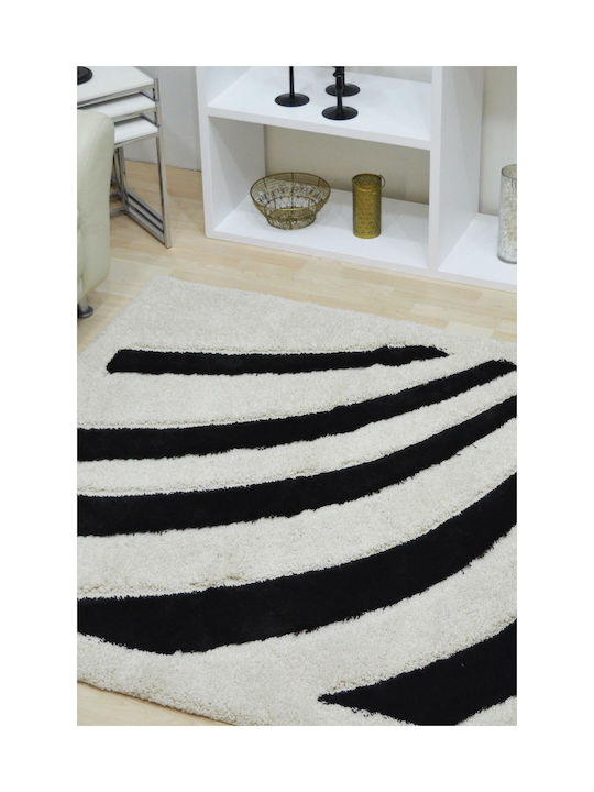 Carpet City 7704 White-Black 67X220cm