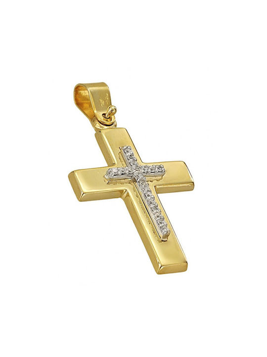 Gold cross ST30660G 9 Carat gold cross