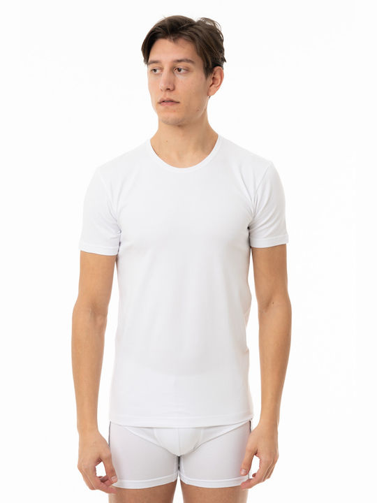 HERREN-T-SHIRT MIT KURZEN ÄRMELN WEISS